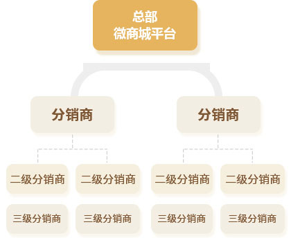 三级分销模式图